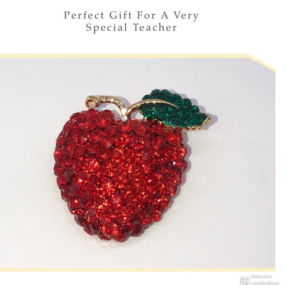 Jewelry - Apple Brooch Pin Teachers Gift